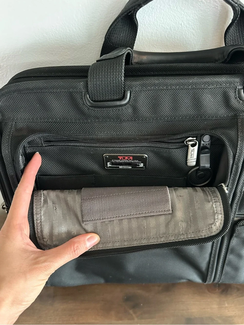 TUMI Professional Black Laptop Briefcase